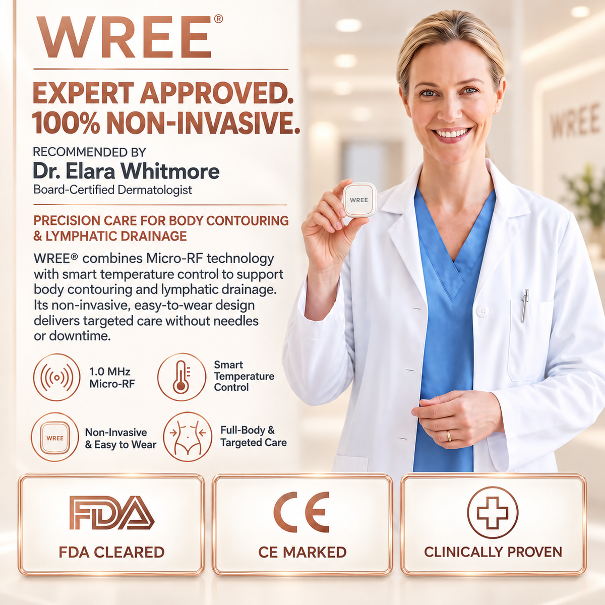 WREE® Micro-RF Body Contouring & Lymphatic Drainage Device