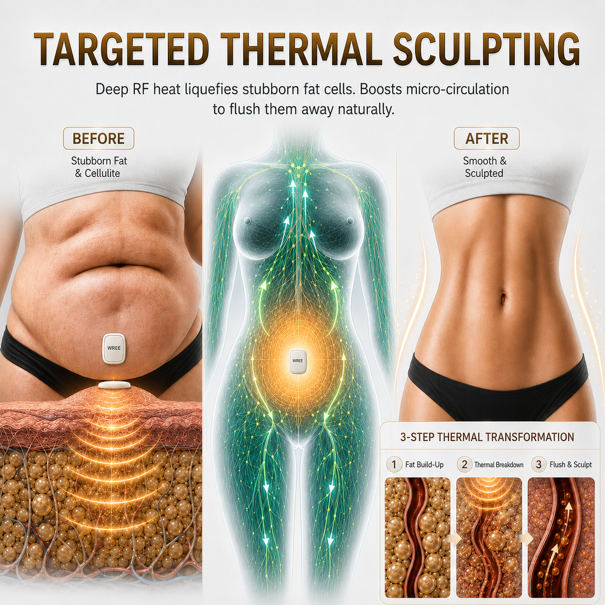 WREE® Micro-RF Body Contouring & Lymphatic Drainage Device