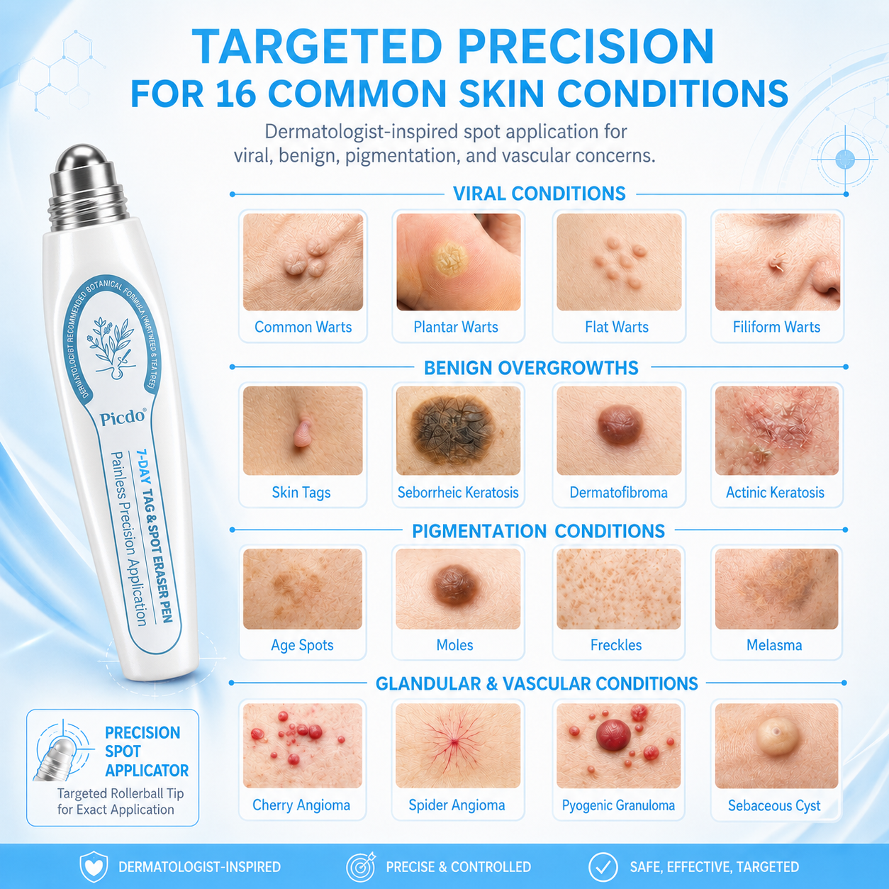 🔥𝐏i𝐜𝐝o® 7-𝐷𝑎𝑦 𝗧𝐚𝐠 & 𝗦𝗽𝐨𝐭 𝐄𝐫𝒂𝒔𝒆𝒓 （Zero Pain, Zero 𝐒𝐜𝐚𝒓𝒔 Rollerball）