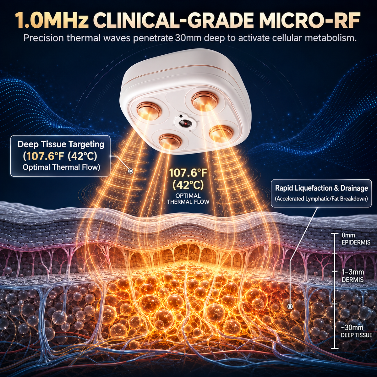 WREE® Micro-RF Body Contouring & Lymphatic Drainage Device